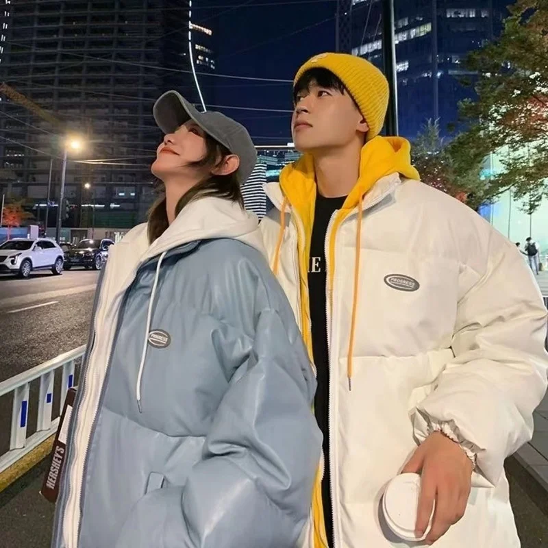 Plus Velvet Thick Autumn and Winter New Korean Version Loose Simple Fashion Trend Retro Loose Casual All-match Coat