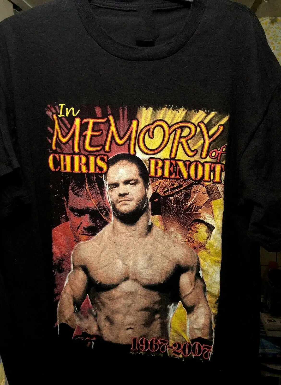 

Vintage Chris Benoit In Memory T Shirt Men And Women All Size
