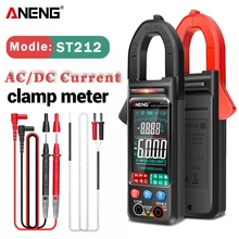 ANENG ST212 DC/AC Current Digital Clamp Meter 6000 Counts 400A Amp Multimeter Large Color Screen Voltage Tester Car Hz NCV Ohm