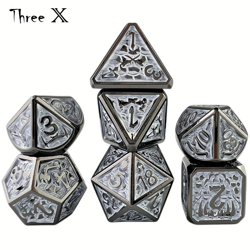 

Metal Polyhedral d&dgame Dice Set for RPG d&dgame Accessories Table Board Role Playing Game Dice