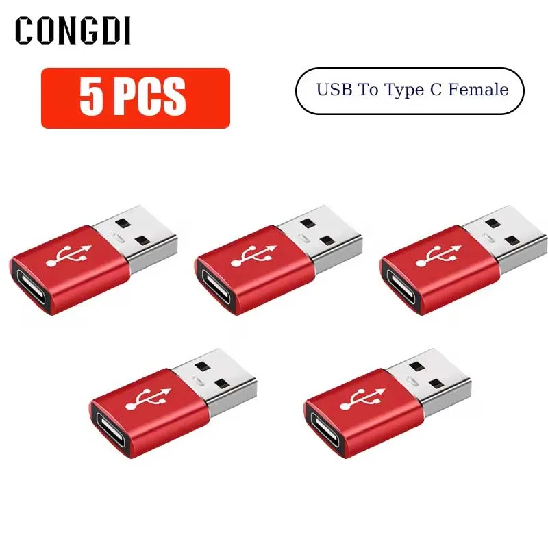 Адаптер для телефона с Type C на USB 2 0/3 0 5 шт.