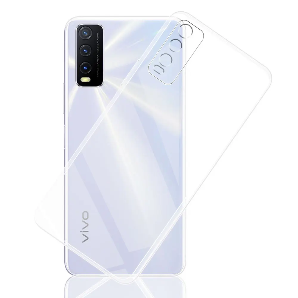 ДЛЯ vivo Y20s Y20 чехол прозрачный силиконовый мягкий из искусственной кожи для Y20i Y20S