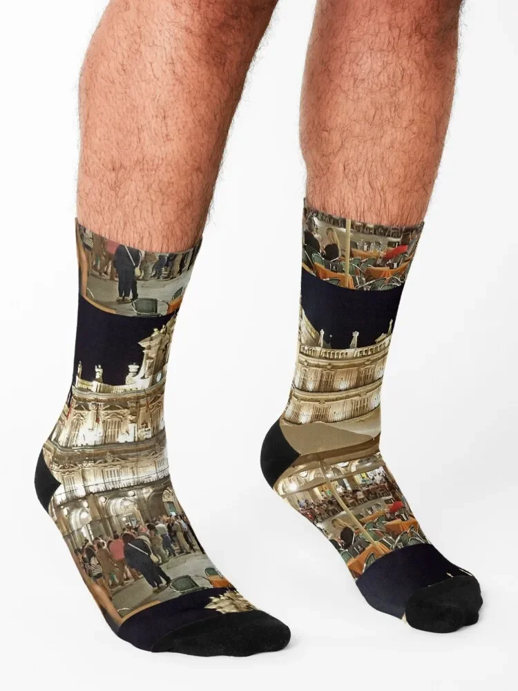 Плаза Мер. Саламанка. Носки Новинки противоскользящие теннисные яркие носки с