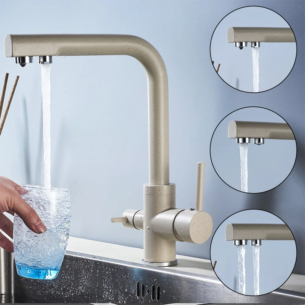 

SOGNARE Kitchen Faucet With Water Filter 360 Degree Rotation Kitchen Faucet Right Angle Faucet Kitchen Sink смеситель для кухни