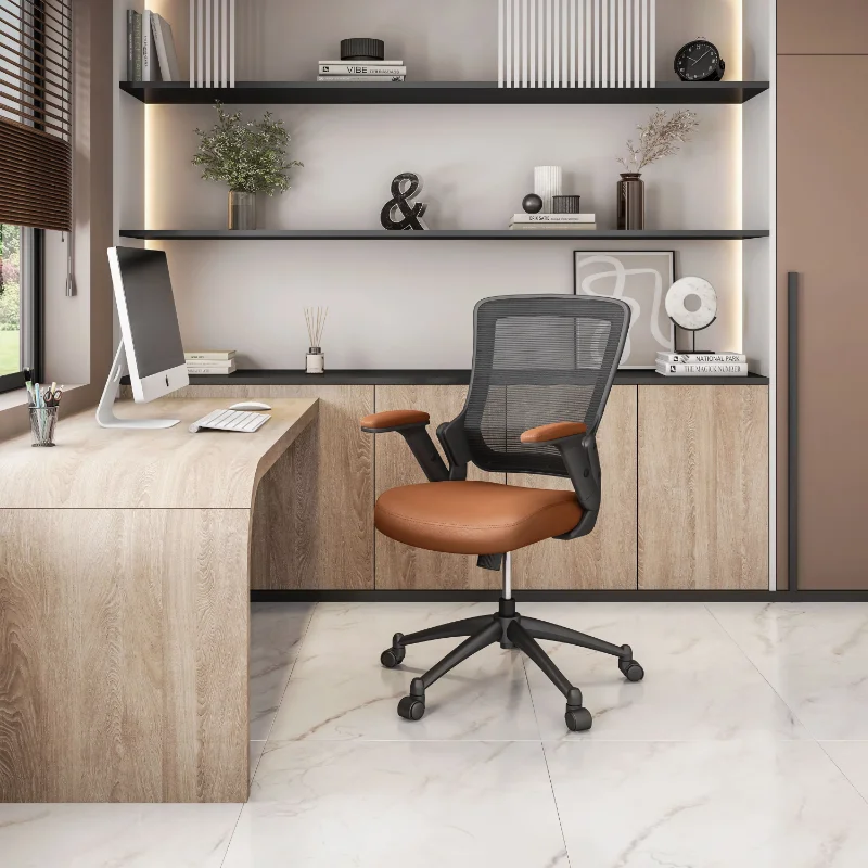 With Swivel & Adjustable Height, 220 Lb. Capacity, Brown