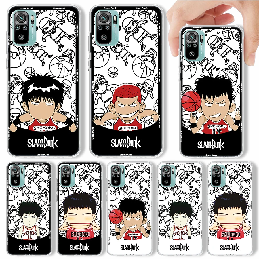 Чехол для телефона с аниме Slamdunk Slam Dunk для Xiaomi Redmi Note 12 10S 11 11S 11T 9 9S 9T 8 8T 11E Pro Max 7, мягкий силиконовый чехол