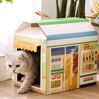 DIY Cat House Cat Scratching Post Cat bed Toy Cat Scratcher Cardboard Scraper for Cats Kitten Scratch Bed For Cat Grinding Claw