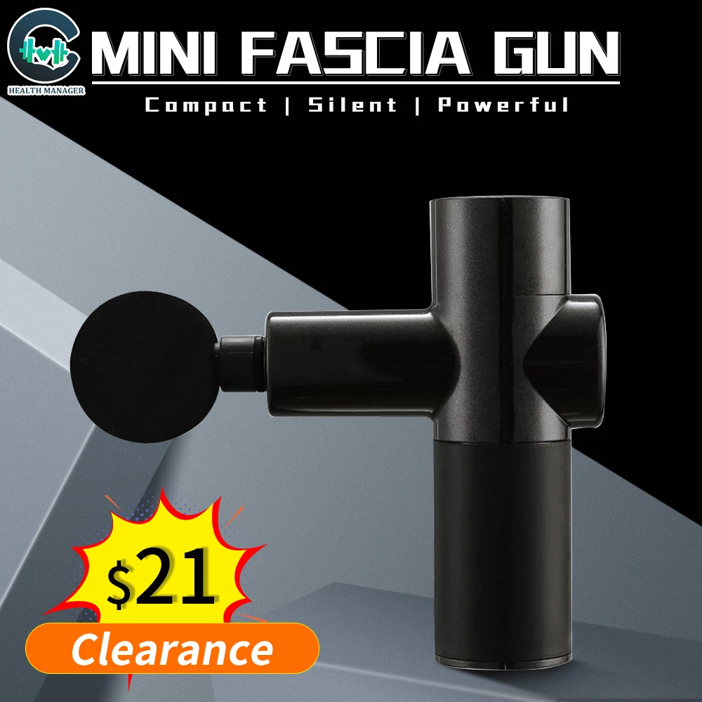 [Health Manager] миниатюрный Электрический массажный пистолет ударные мышцы глубокой