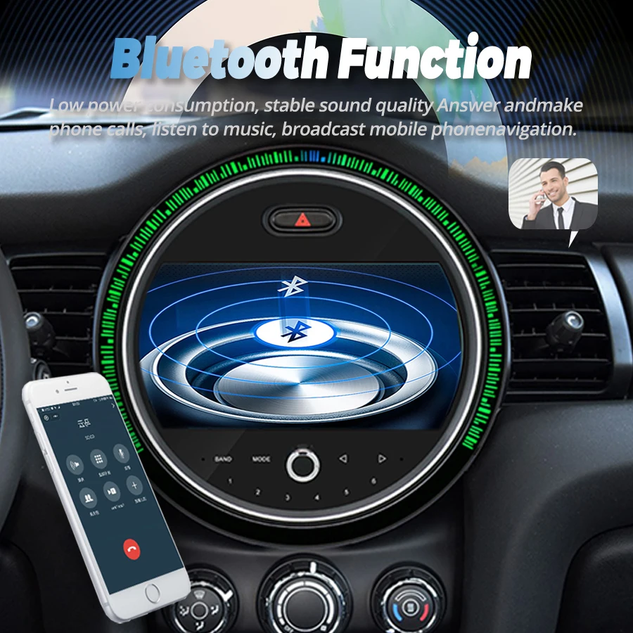 9-дюймовый двойной системный экран Android для BMW Mini F55 F56 NBT 2014 2015 2016 2017 Автомобильный