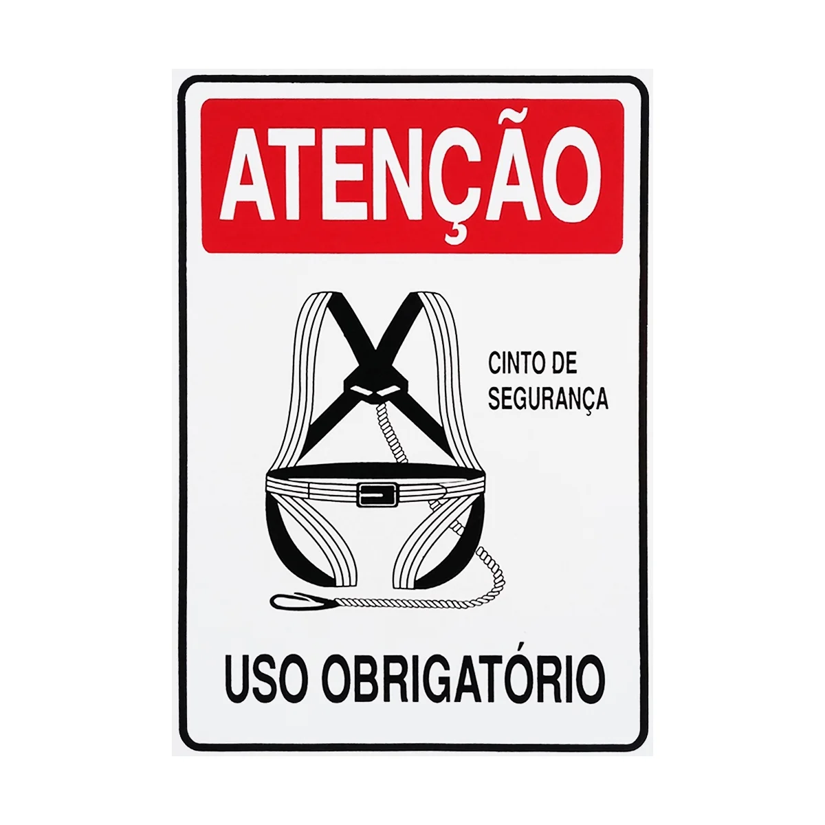 

Signaling Plate Attention Safety Belt Mandatory Use 20x30 Access-S-207 F9e