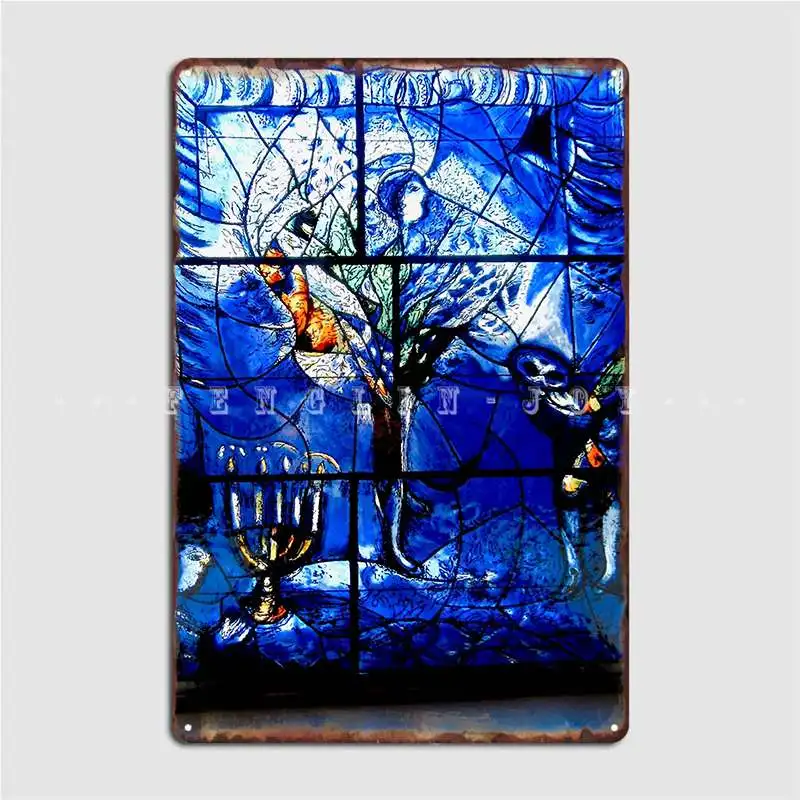 

Marc Chagall Glass Panel Metal Plaque Poster Vintage Cinema Living Room Pub Garage Painting Décor Tin Sign Posters