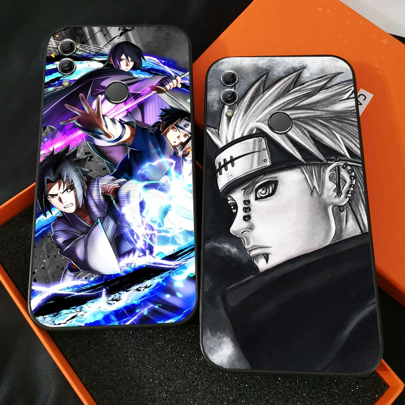 

Naruto Anime Phone Case For Huawei Honor 7A 7X 8 8X 8C 9 V9 9A 9X 9 Lite 9X Lite Back Silicone Cover Coque Liquid Silicon