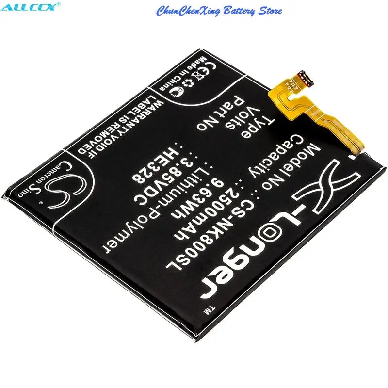 Аккумулятор Cameron Sino 2500 мАч HE328 для Nokia 8 Global Dual SIM TD-LTE