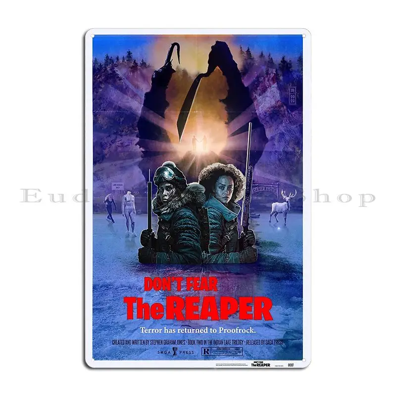 Don T Fear The Reaper Ретро Плакат Металлический Знак Создайте Custom Cave Cinema Иржавая