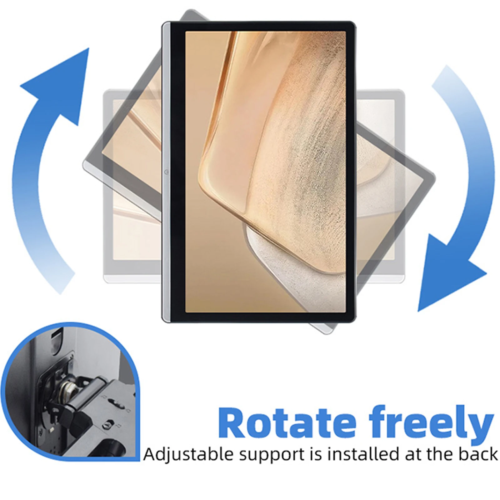 14 &quotAndroid Универсальный вращающийся монитор на подголовнике автомобиля WIFI Bluetooth