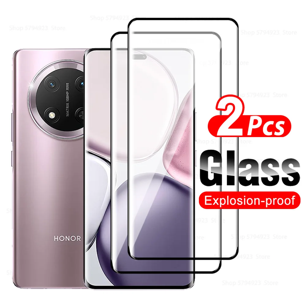 2 шт. изогнутое закаленное стекло для Honor X9c 5G Защитное экрана X9 C HonorX9c Hona x 9 c