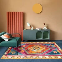 american retro persian style carpet living room lounge sofa coffee table mat hotel hall carpet bathroom absorbent doormat