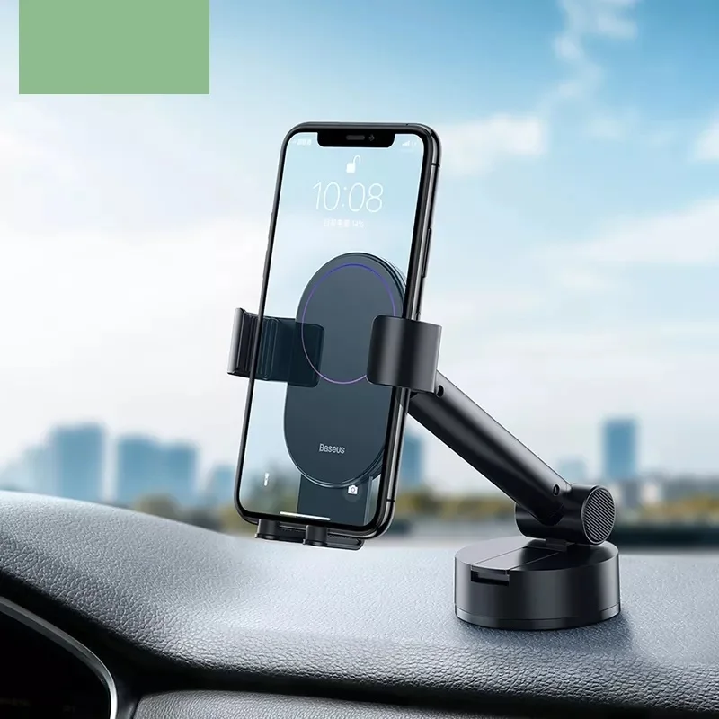 

Baseus Universal Car Phone Holder Suction Base Gravity Phone Mount Automatic Locking Stand in Car Retractable Phone Holder