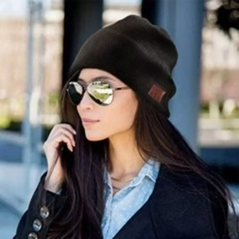 

Headset Beanie Hat With Wireless Bluetooth-compatible Earphone Music Hat Winter Wireless Headphone CapWith Mic Sport Hat