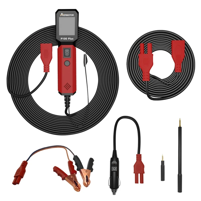 

AERMOTOR P100 PLUS Electrical System Tester Car Circuit Tester Probe ABS With 5 Different Tester Adapters