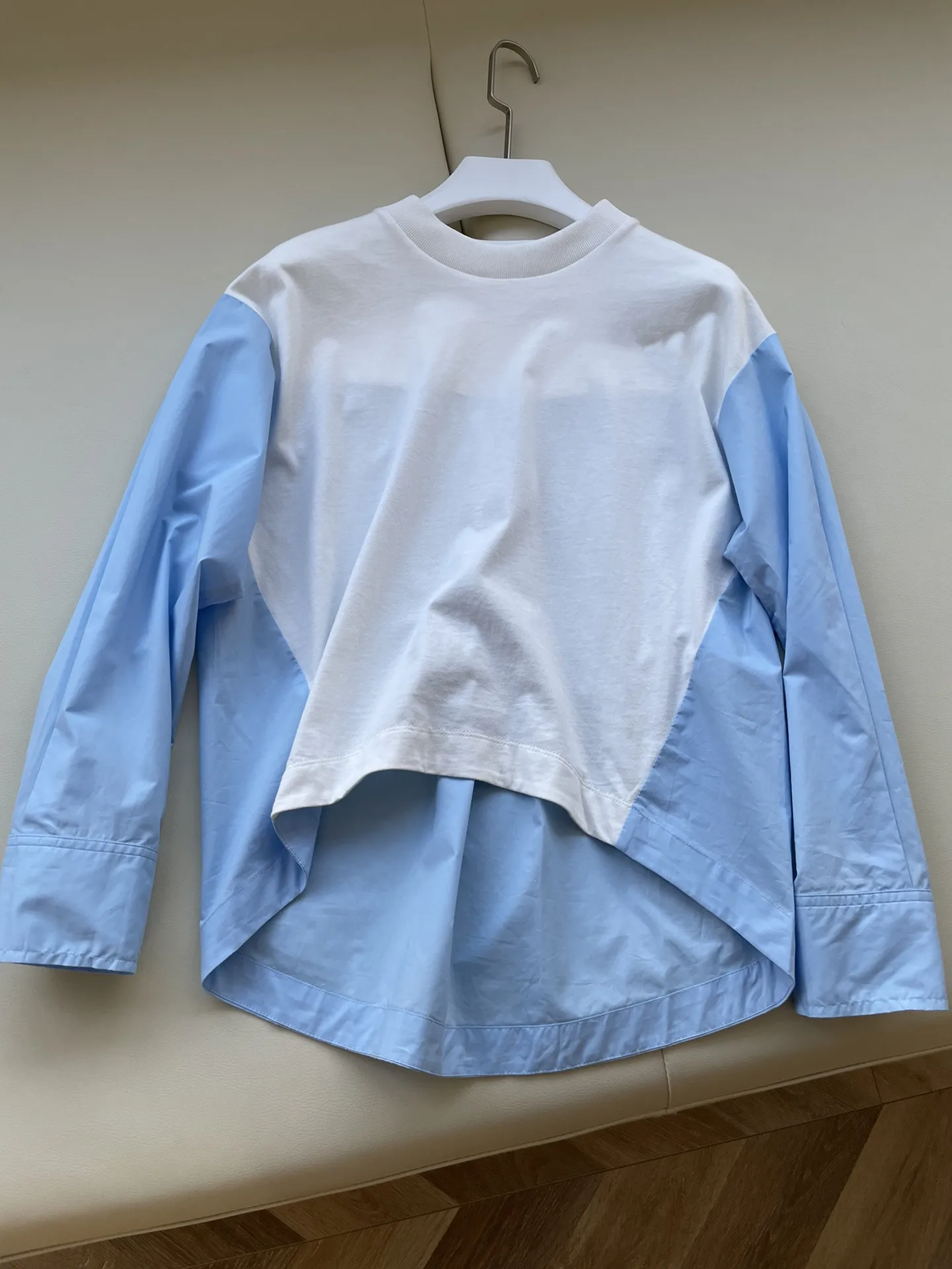 

Top Female Clothing Women T-shirt One Piece Woman Clothes Fashion Woman Blouses 2022 Summer Fake Two Piece Patchwork Shirt Tee