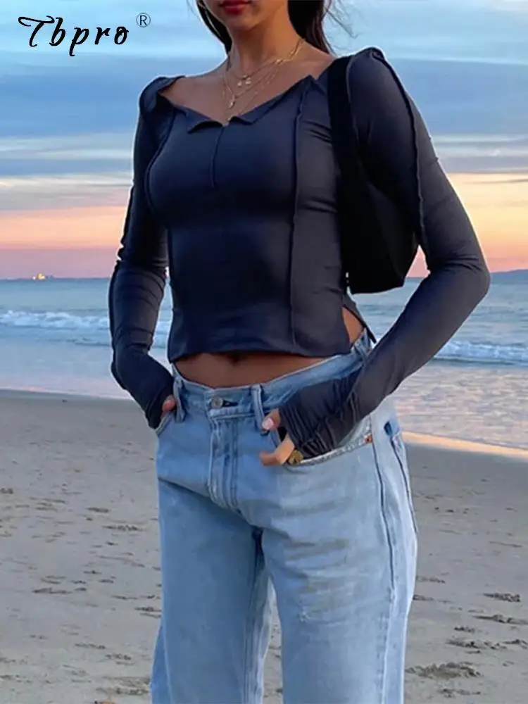 

Женская футболка с длинным рукавом, с открытыми плечами