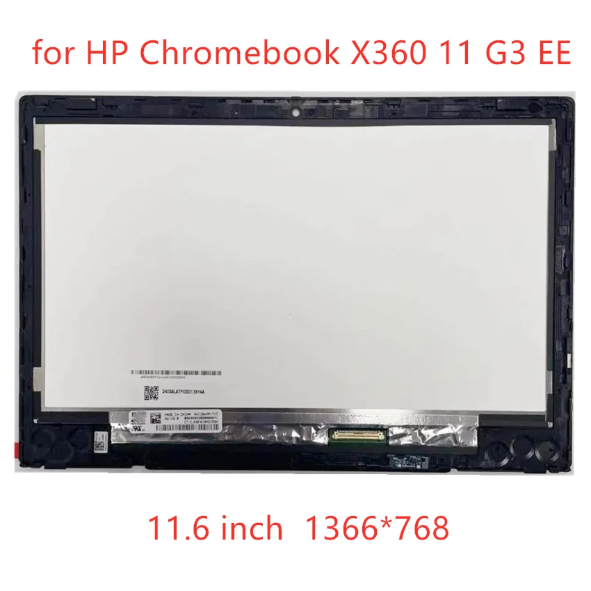 

Бесплатная доставка для ноутбука HP Chromebook X360 11 G3 EE, ЖК-дисплей, сенсорный дигитайзер в сборе B116XAB01.3 с рамкой