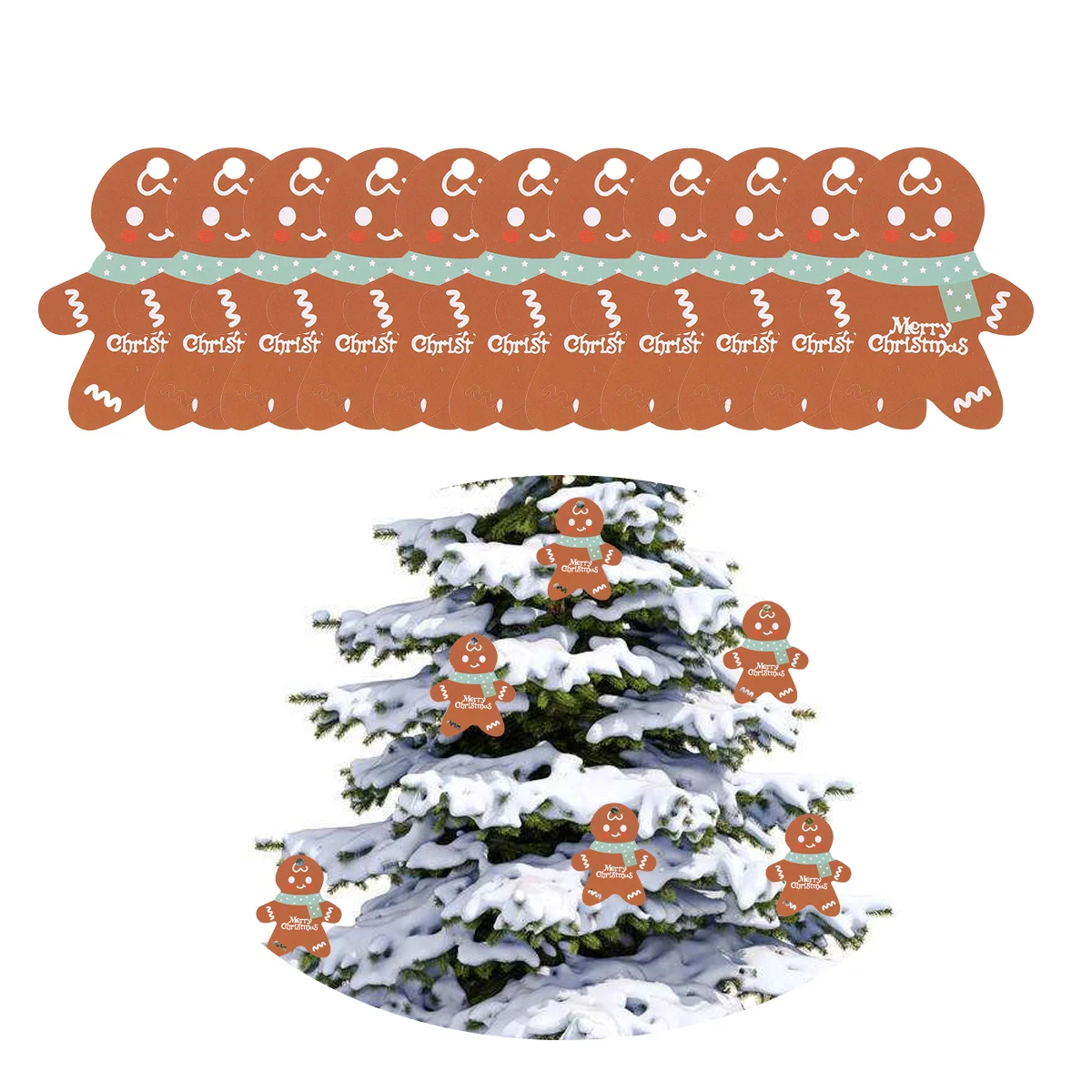 

Christmas Gingerbread Tags Tag Man Hanging Gift Ornament Tree Ornaments Decorationslabel Labels Present Name Paperholiday Decor