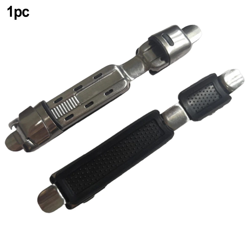 

Durable Reel Holder Part Holder Clip Professional Silver Soft Rubber Pad Stainless Steel Building Fishing Reel