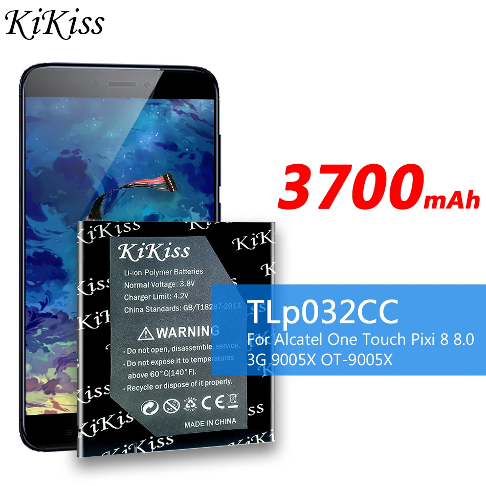 

3700mAh TLp032CC TLp032C2 Battery For Alcatel One Touch Pixi 8 8.0 3G 9005X OT-9005X Mobile Phone 3.7v Batterie Batterij Bateria