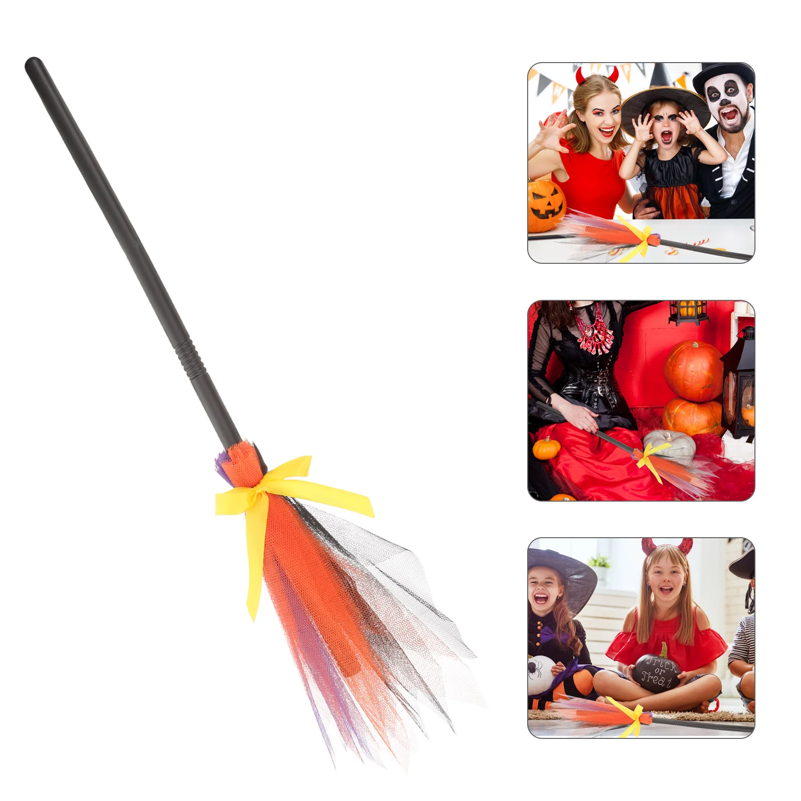 

Детская пластиковая метла ведьмы для косплея