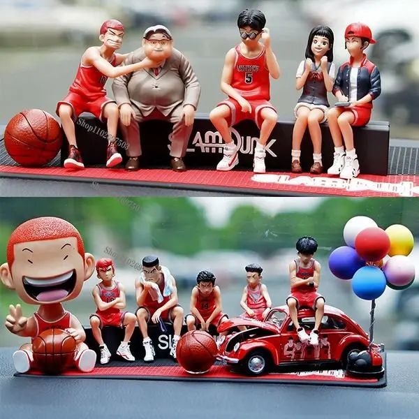

Cartoon Dunk Master Automotive Accessories Originality Shake Your Head Cherry Wood Basketball Doll Interior Decoration Supplies
