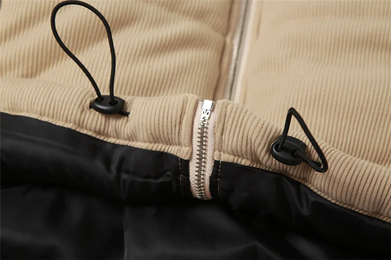 Casual Winter Keep Warm Turtleneck Puffer Jackets Women Long Sleeve Zipper Drawstring Top Bubble Casual Street Coats Wholesale