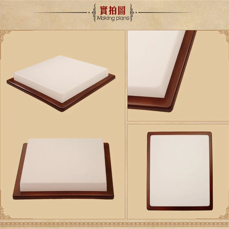 Лампа в китайском стиле новинка квадратные лампы из твердой древесины для