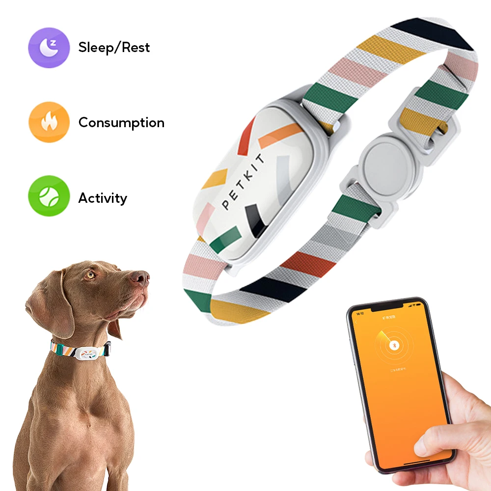 Pet Smart collar GPS Tracker Locator Dog Brand Pet Detection Wearable Tracker Bluetooth for Cat Dog Anti-lost Tracker Collar