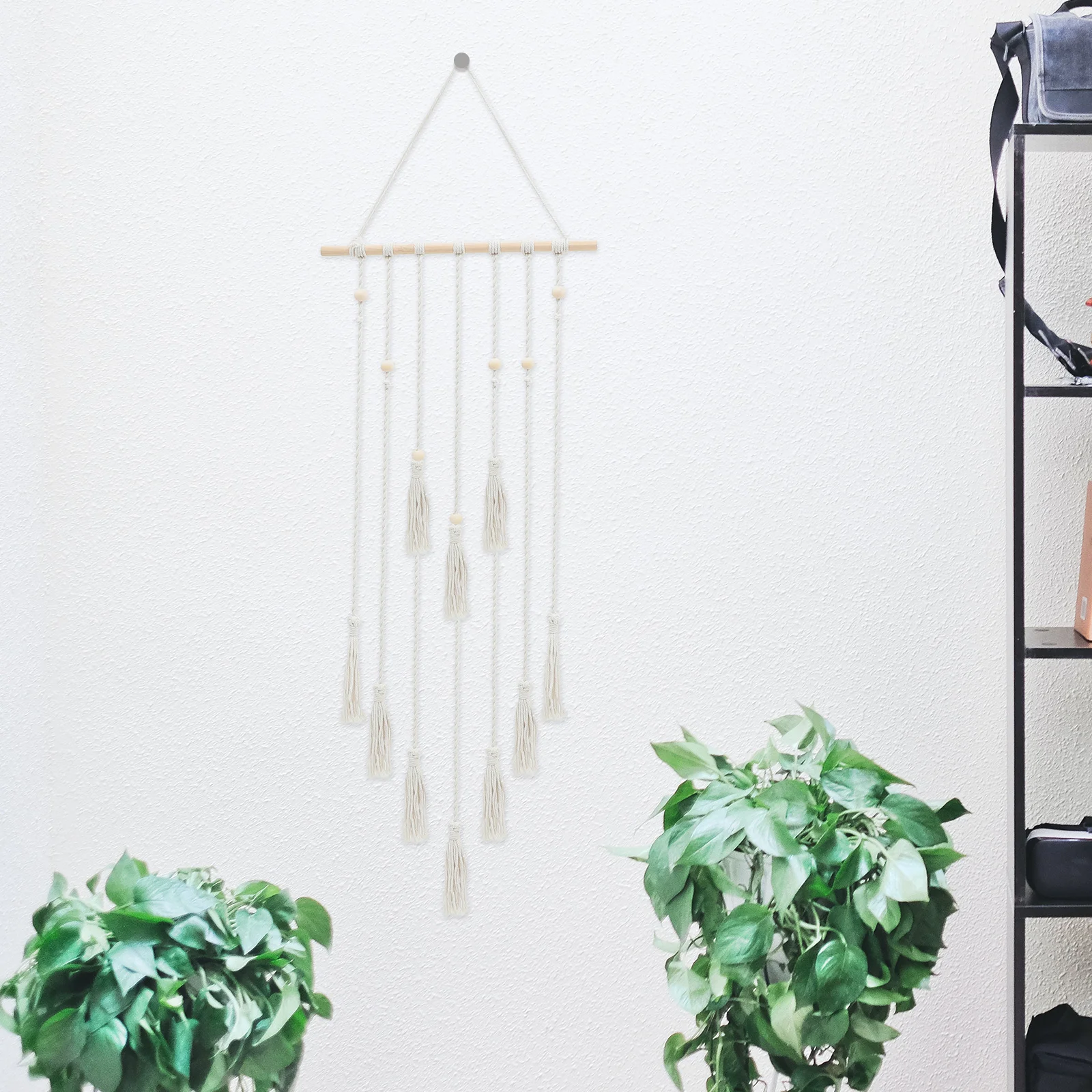 

Boho Photo Hanging Display Macrame Wall Hanging Pictures Organizer Cards Holder Bohemia Collage Picture Frame Home Office