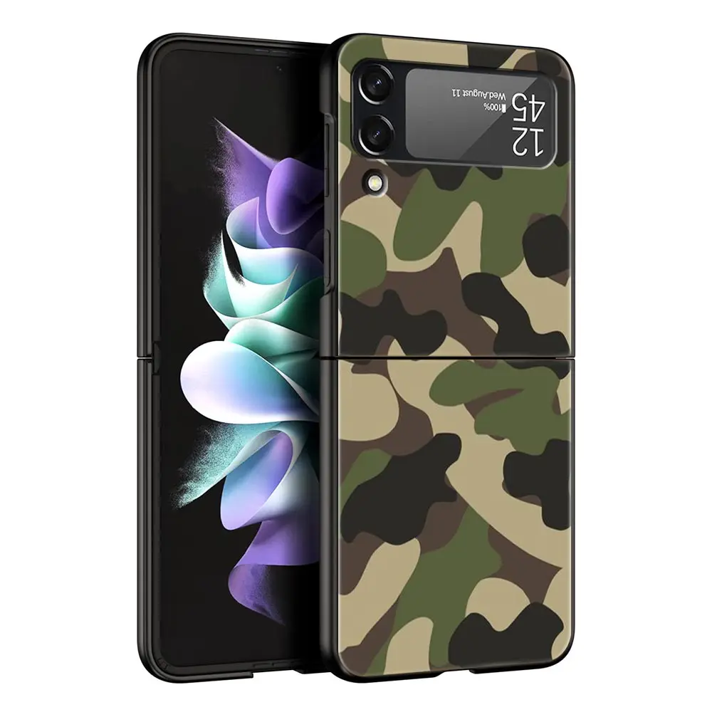Камуфляжный армейский чехол в стиле милитари для Samsung Galaxy Z Flip3 |