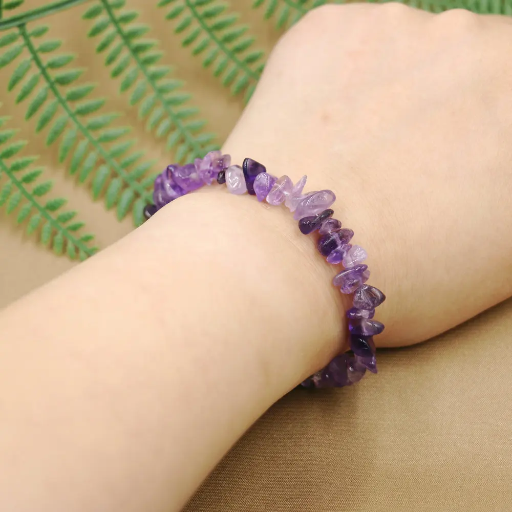 Браслеты из Натурального Розового Кварца стрейчевый браслет драгоценных камней