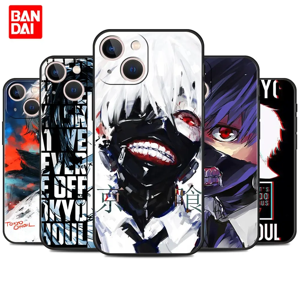 

Tokyo Ghouls Japanese Anime Case for iPhone 13 12 11 X XS Pro Max 6 6s 7 8 Plus SE XR 12pro 13pro Mini Cover Silicone Black