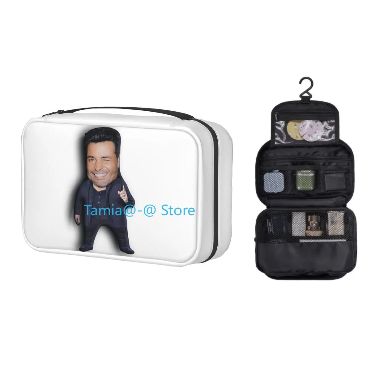 

Chayanne Chiquito Meme Makeup Bag Women Travel Cosmetic Organizer Fashion Hanging Storage Toiletry Bags
