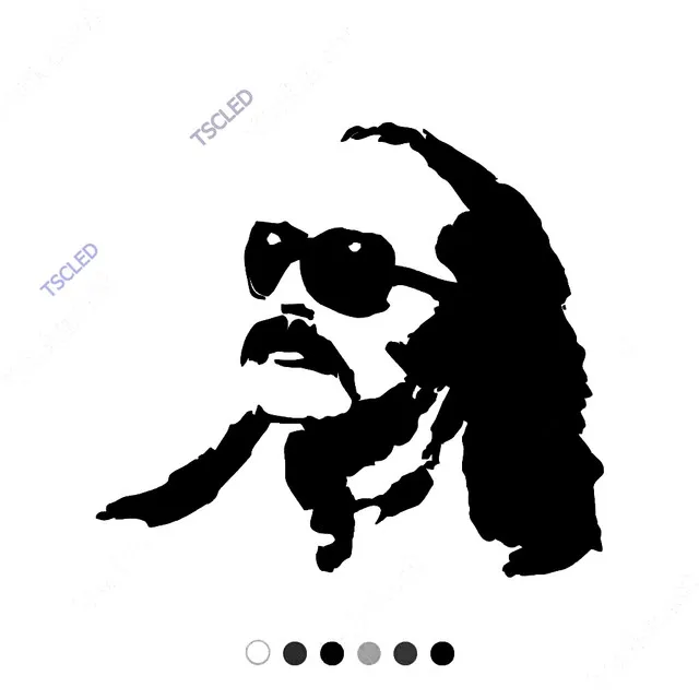 

Cem Roe Black White Potre Sticker 17cm