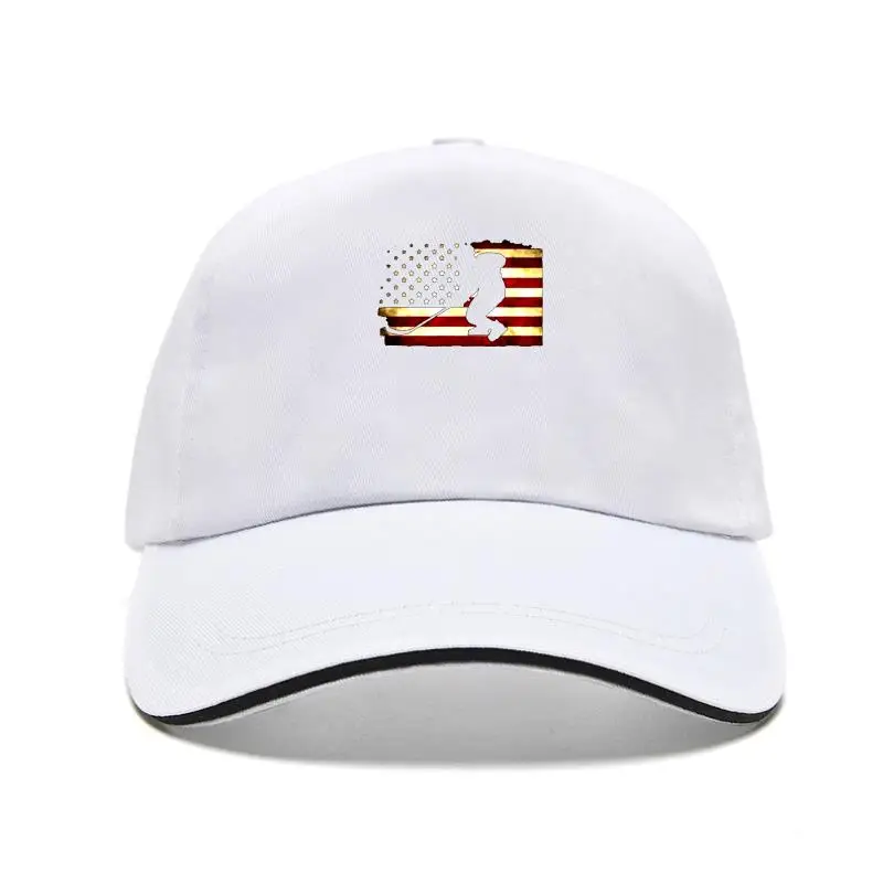 

Ice Hockeyer Baseball Cap USA Flag Ice Hockeyer Player Bill Hats