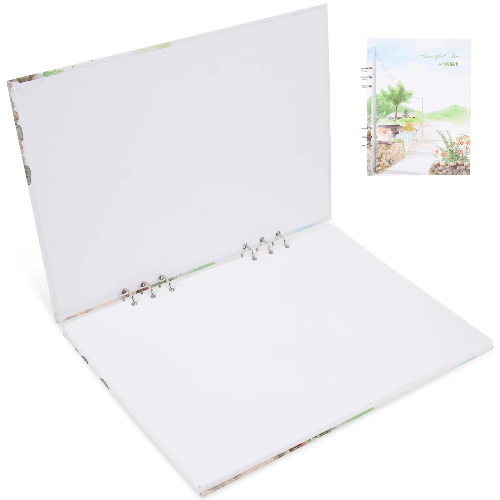 

Альбом для рисования скетчей, тетрадь на спирали для рисования скетчей, в твердом переплете, для студентов, A4 бумажная подкладка, кольцо, пер...