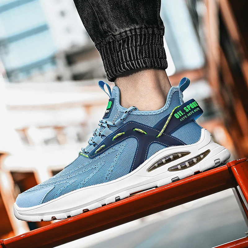 Новинка мужские кроссовки для бега дышащая Спортивная обувь улицы легкая на