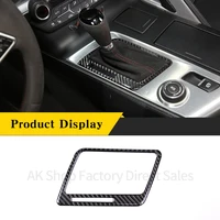 real carbon fiber interior central control gear indicator panel cover trim car accessories for chevrolet corvette c7 2014 2019