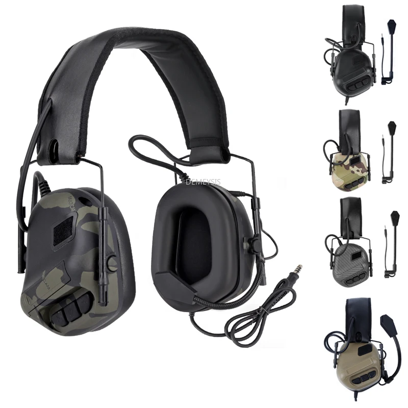 

Tactical Noise Reduction Headset Hearing Protection Shooting Earmuff Outdoor Airsoft Paintball Sound Amplification Headphone