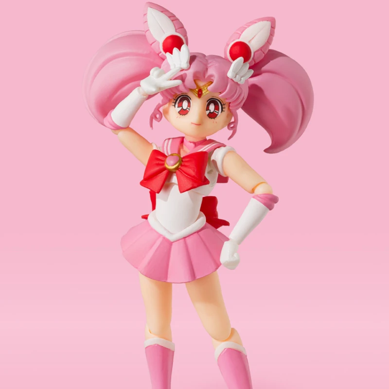 Bandai Оригинал S.H. Фигуртс чибисша Сейлор Чиби Мун анимационное цветное издание