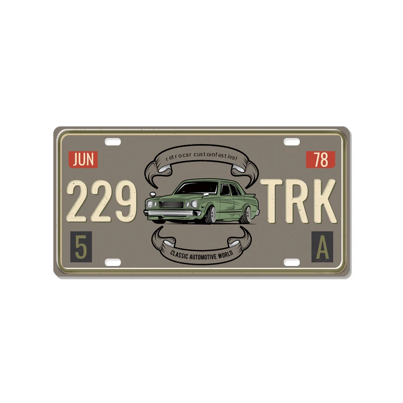 

Celebrity Machines Back to The Future | Delorean | Outatime | Metal Stamped Vanity Prop License Plate Plate Front License Plate