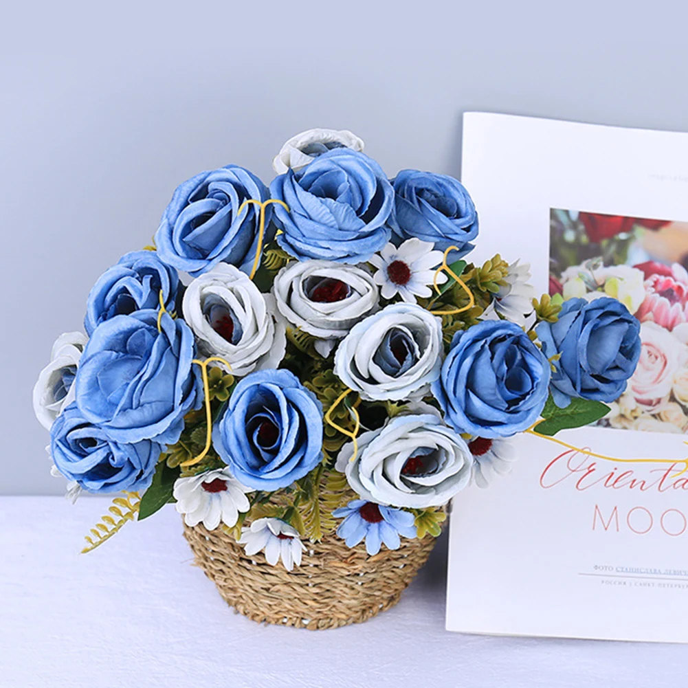 

Party Simulation Rose Nordic Style Artificial Silk Flower Fresh Home Decoration