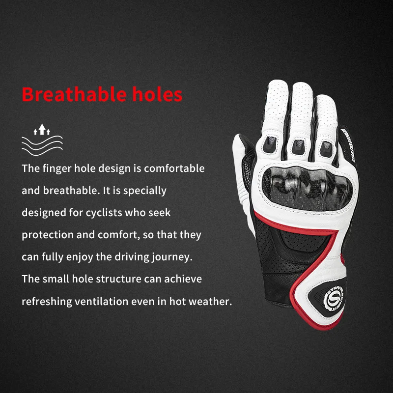 SFK мотоциклетные перчатки из углеродного волокна защита суставов натуральная